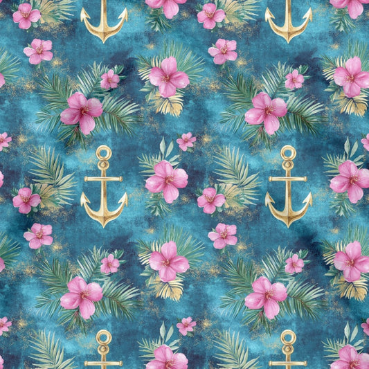 Golden Hibiskus Anchor pink