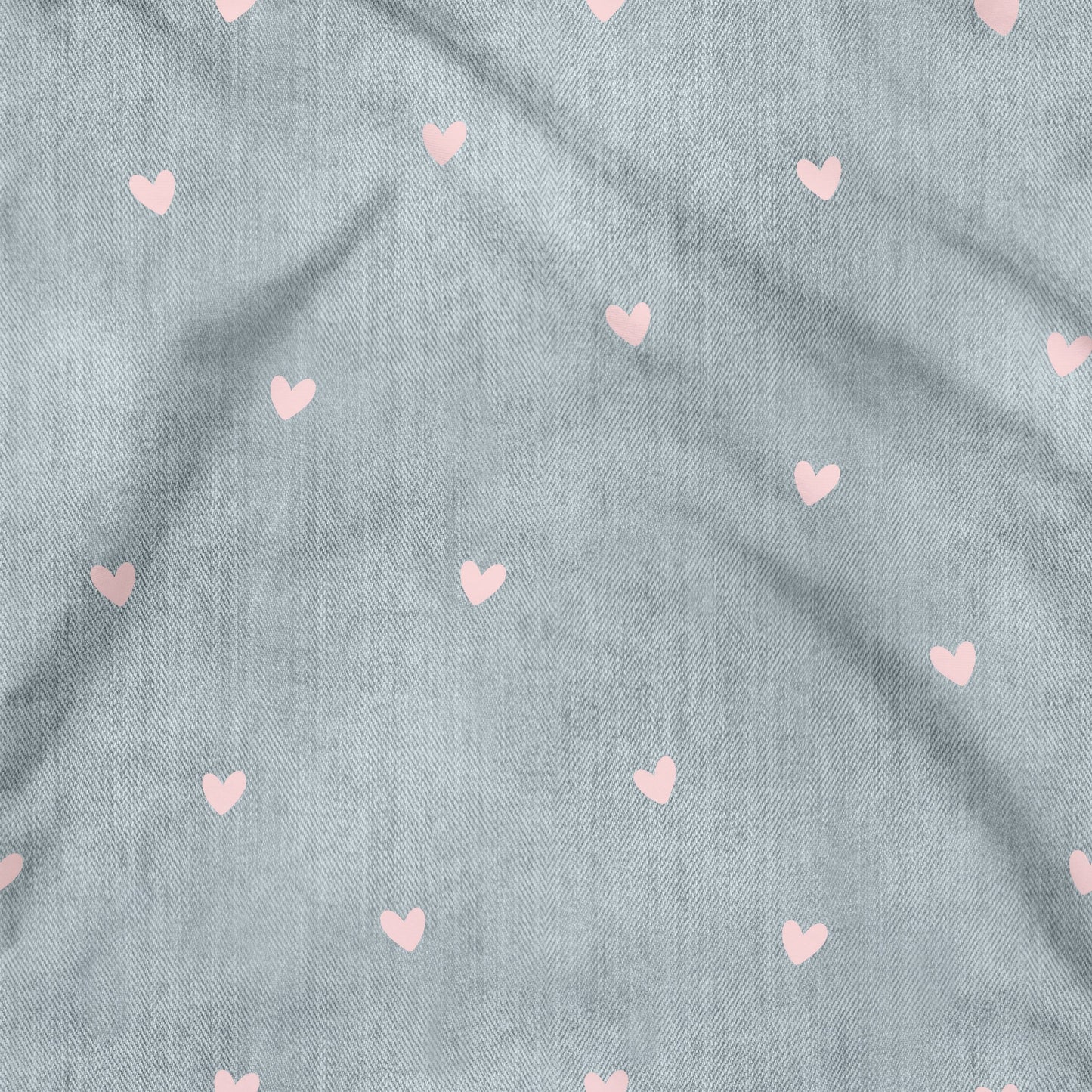 Denimlove Herzen Jeansblau rosa