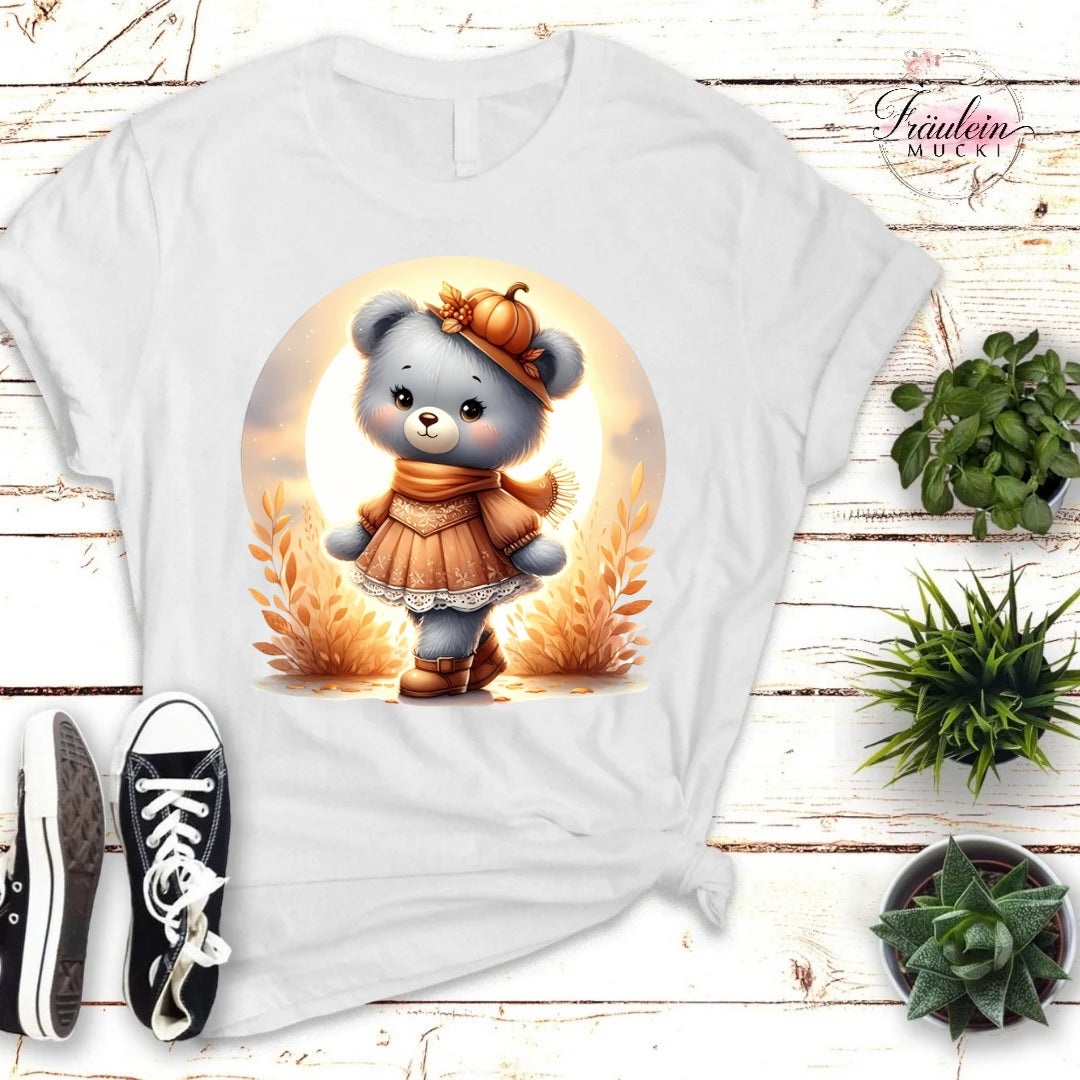 Bügelbild Herbstteddy