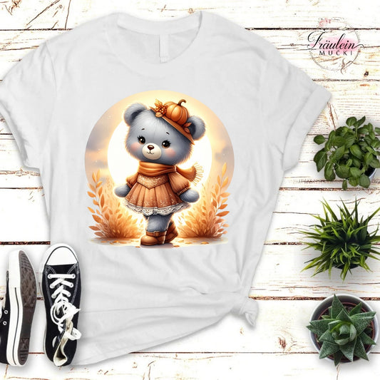 Bügelbild Herbstteddy