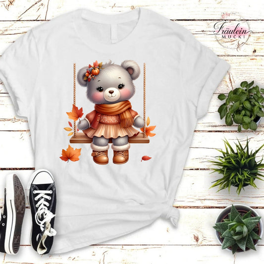 Bügelbild Herbstteddy