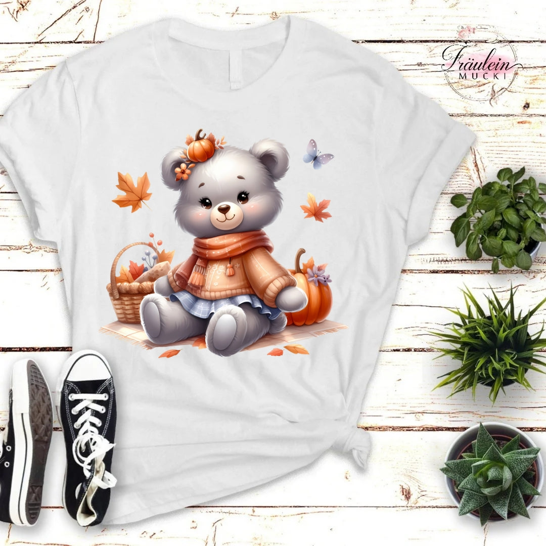 Bügelbild Herbstteddy