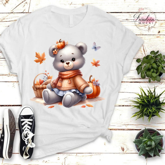 Bügelbild Herbstteddy