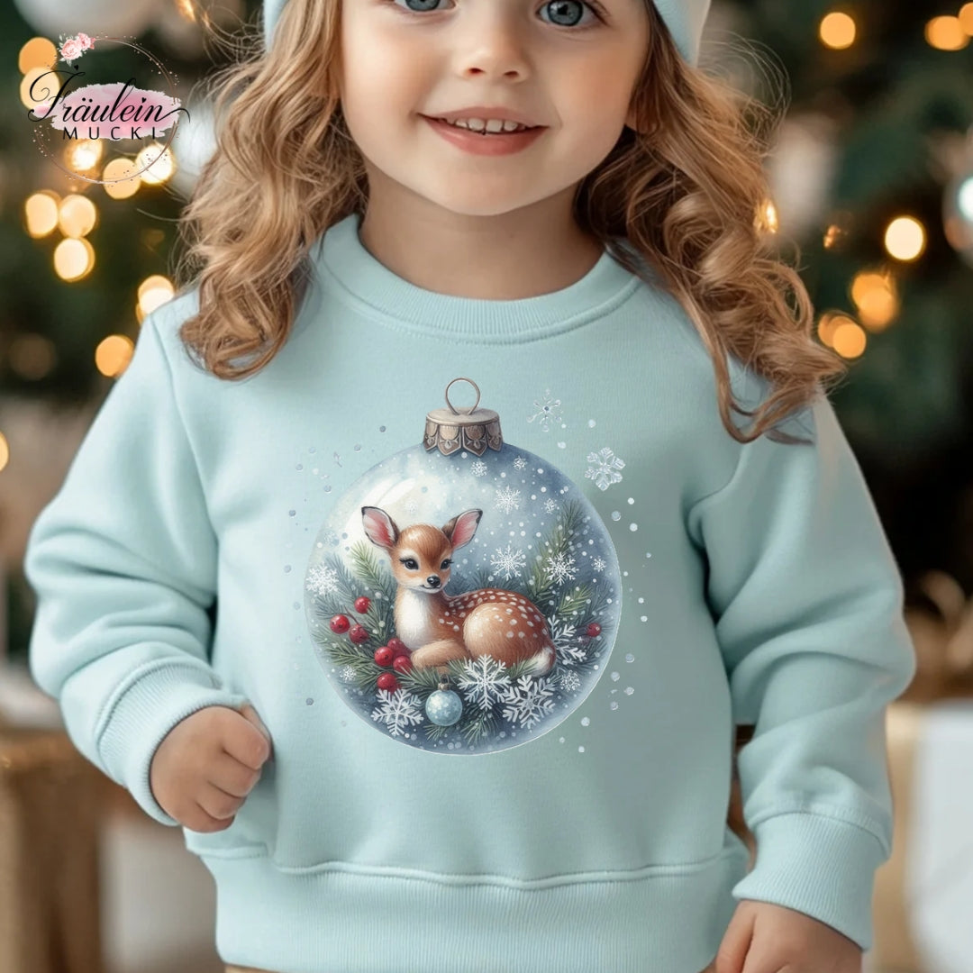 Bügelbild Weihnachtskugel