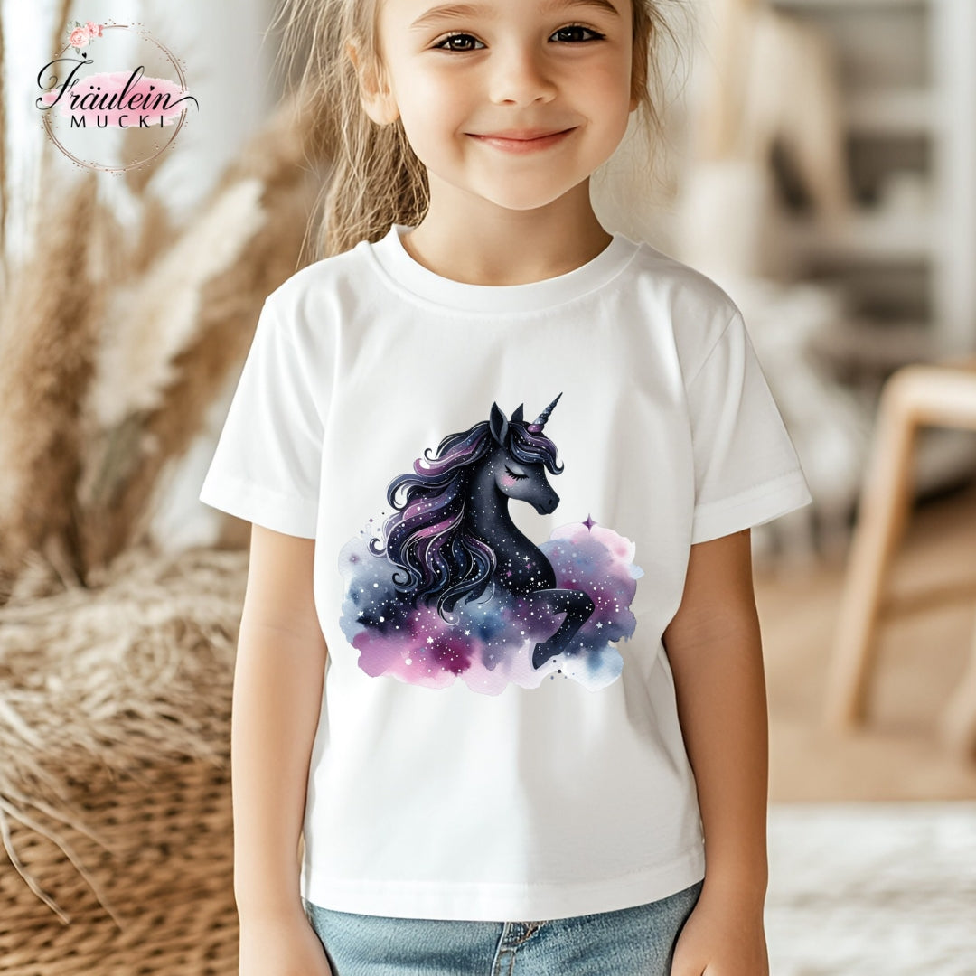 Bügelbild Black Unicorn