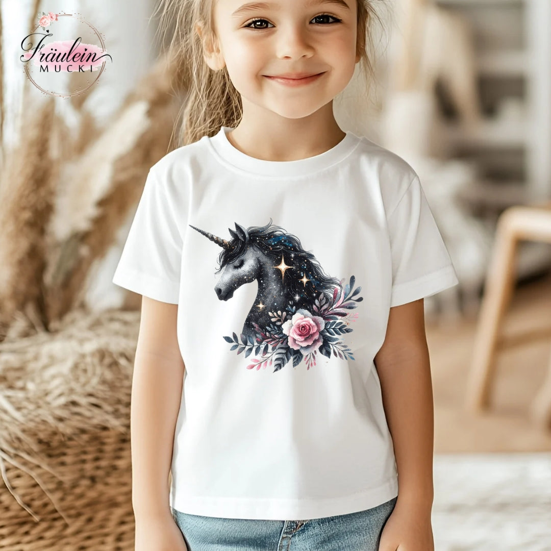 Bügelbild Black Unicorn