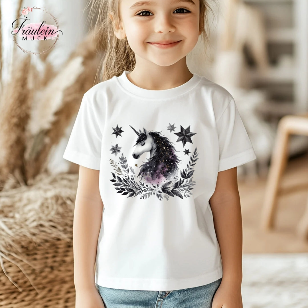 Bügelbild Black Unicorn