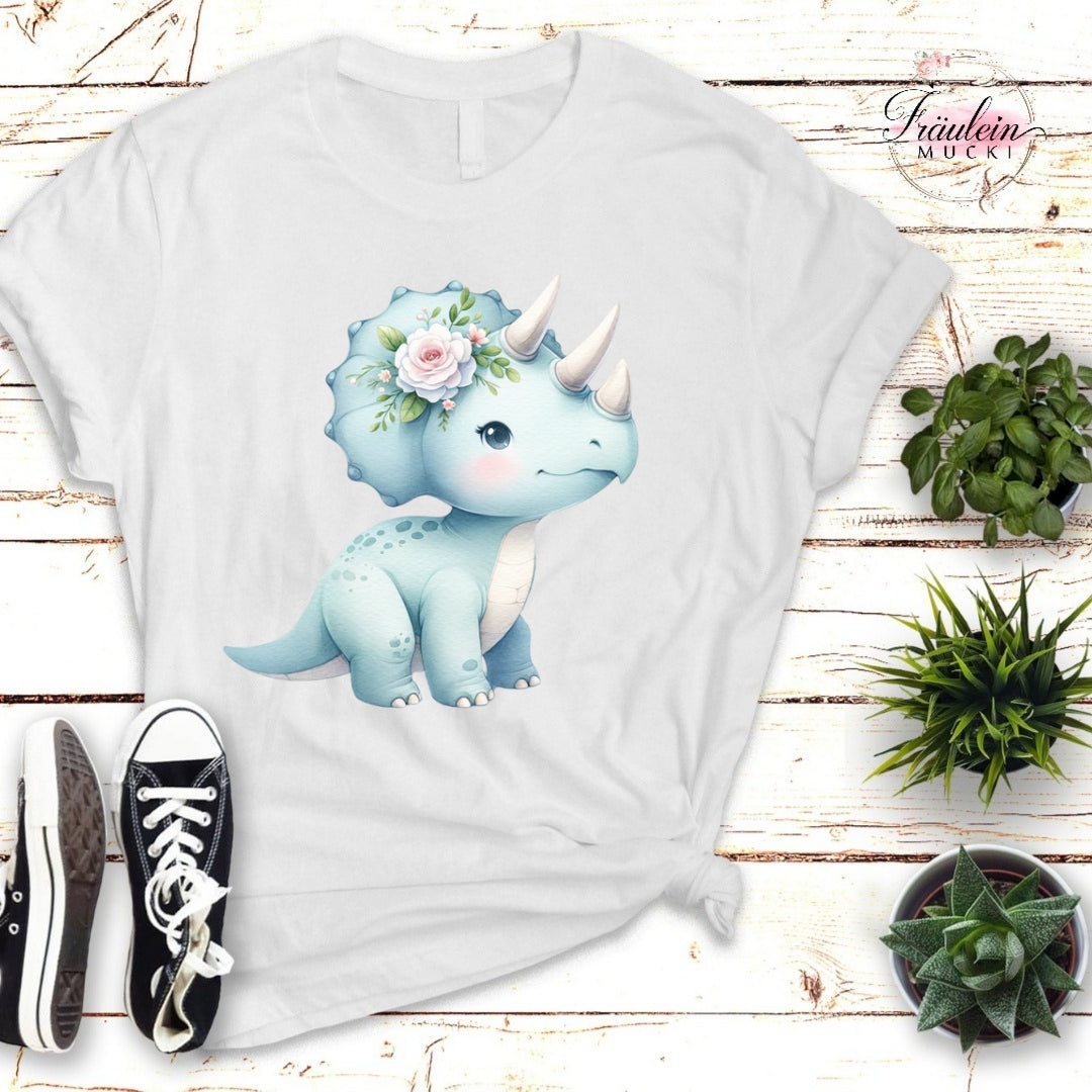 Bügelbild Dinomädchen