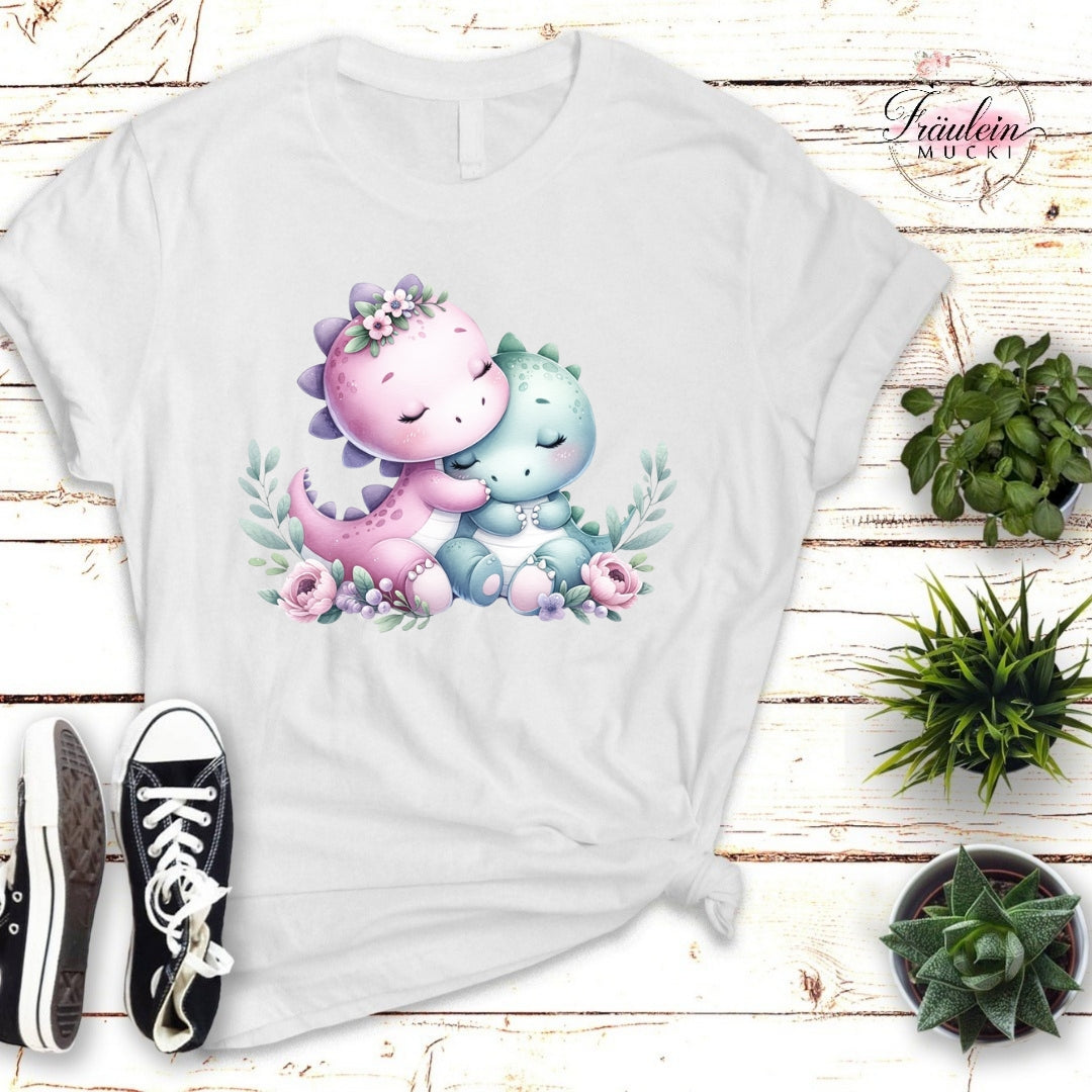 Bügelbild Dinomädchen