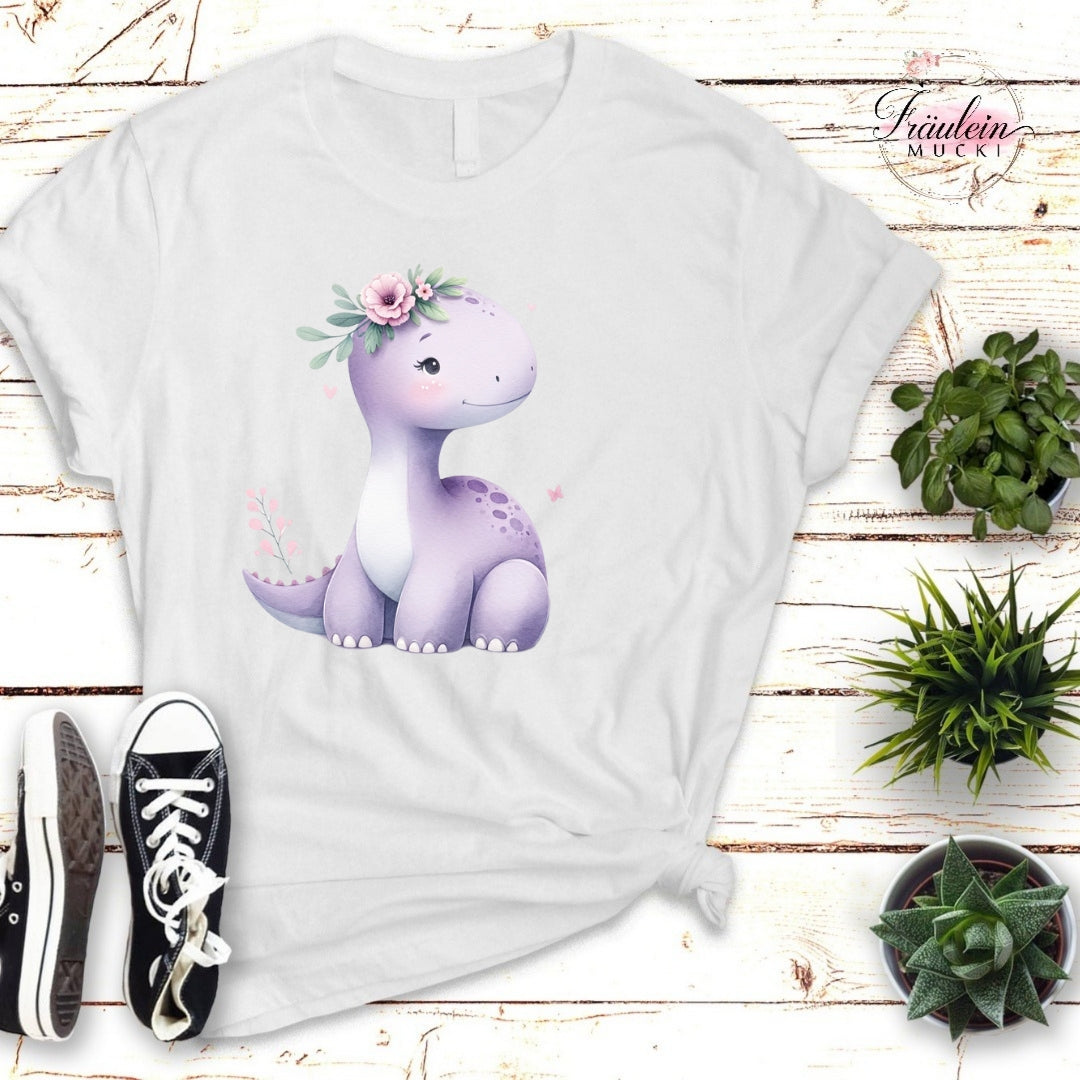 Bügelbild Dinomädchen