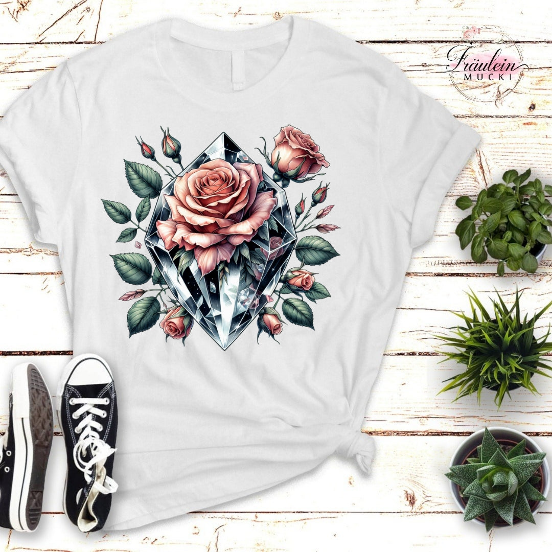 Bügelbild Flower Crystals