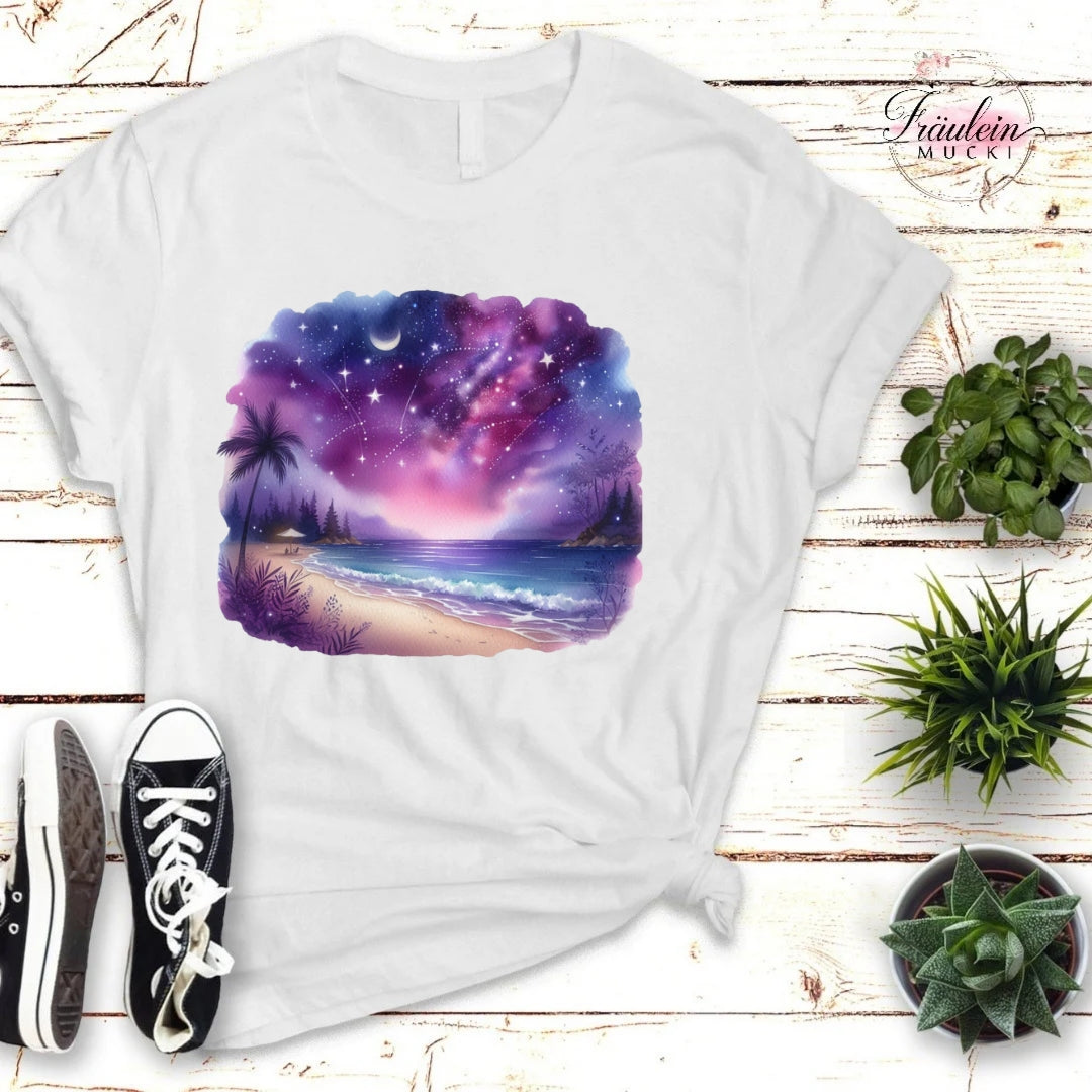 Bügelbild lila Summer