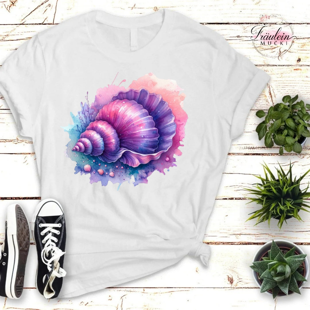 Bügelbild lila Summer