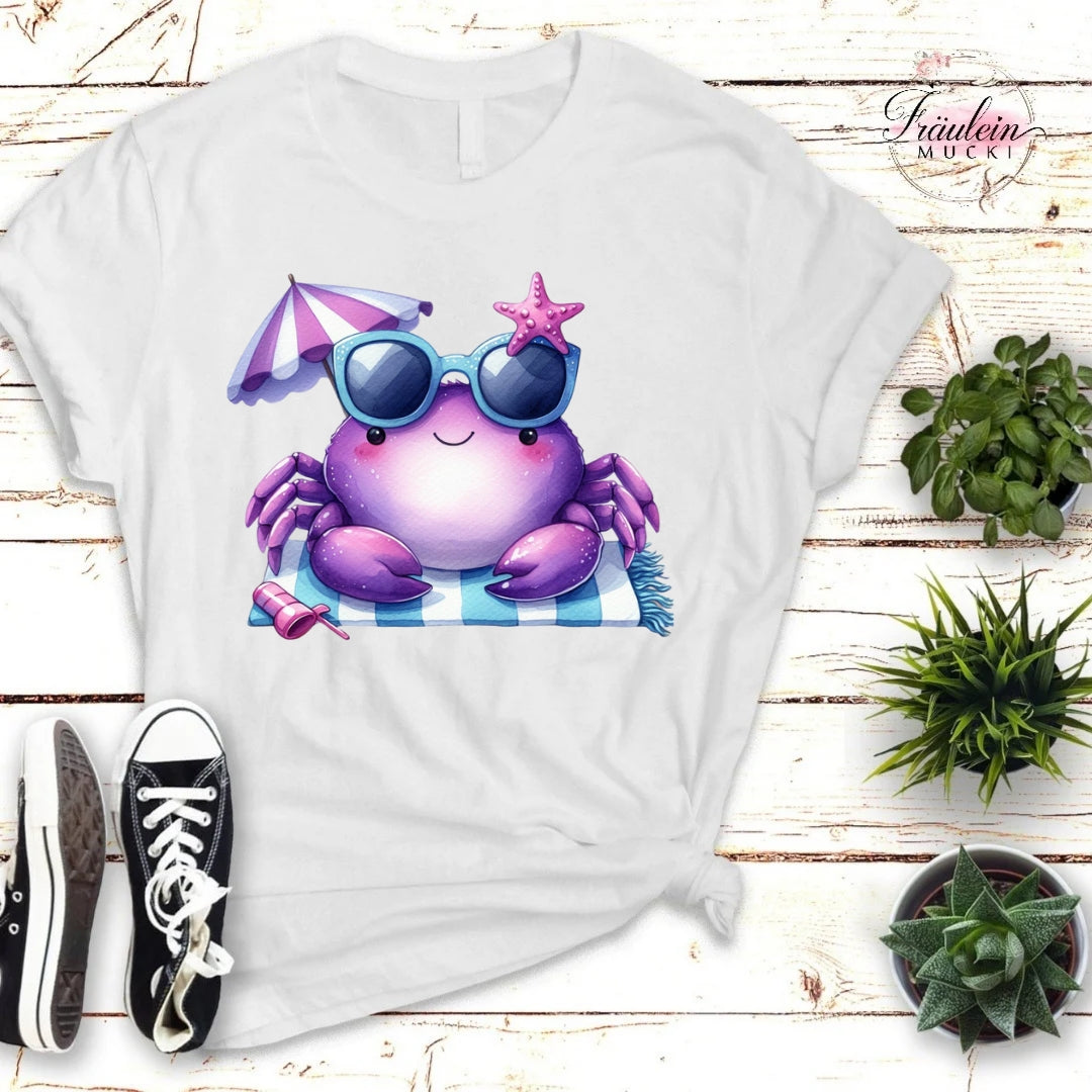 Bügelbild lila Summer