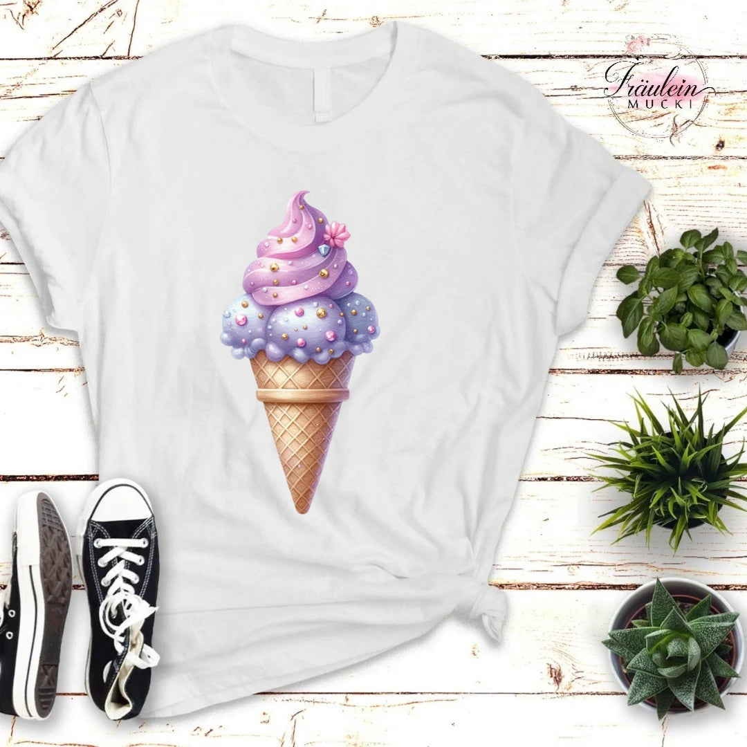 Bügelbild lila Summer