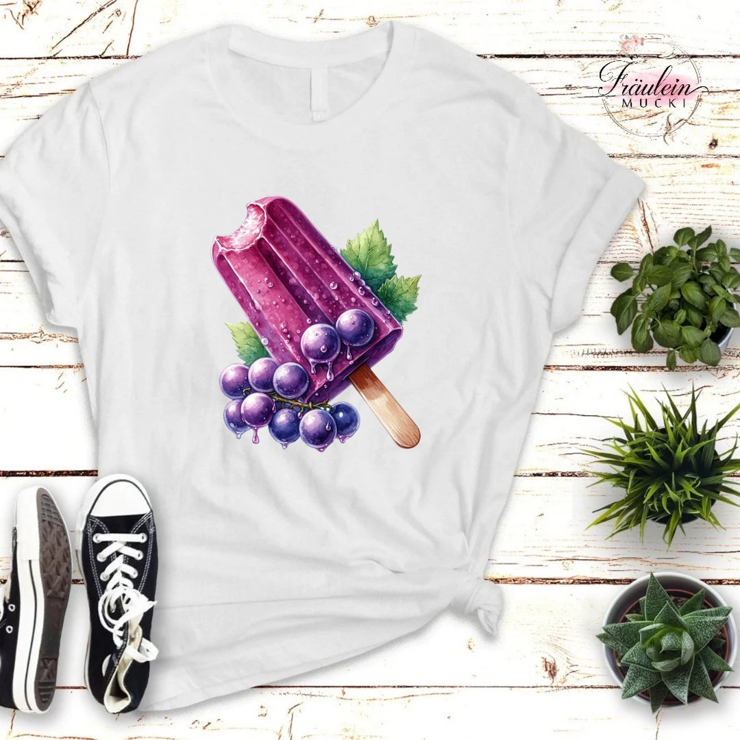 Bügelbild lila Summer