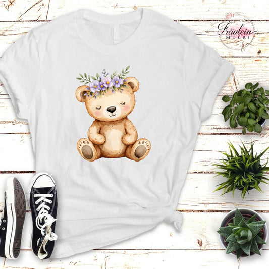 Bügelbild Frühlingswald lila