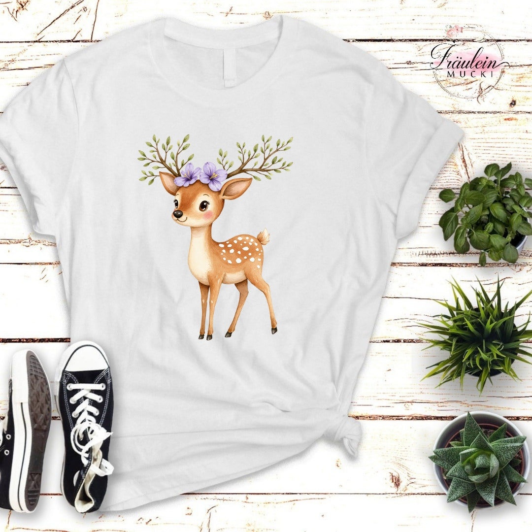 Bügelbild Frühlingswald lila