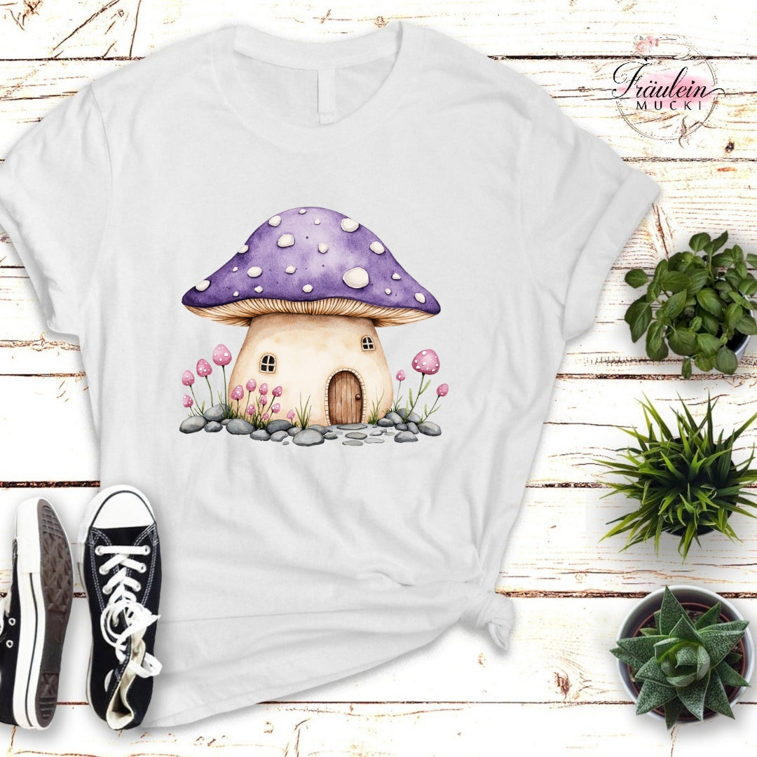 Bügelbild Frühlingswald lila