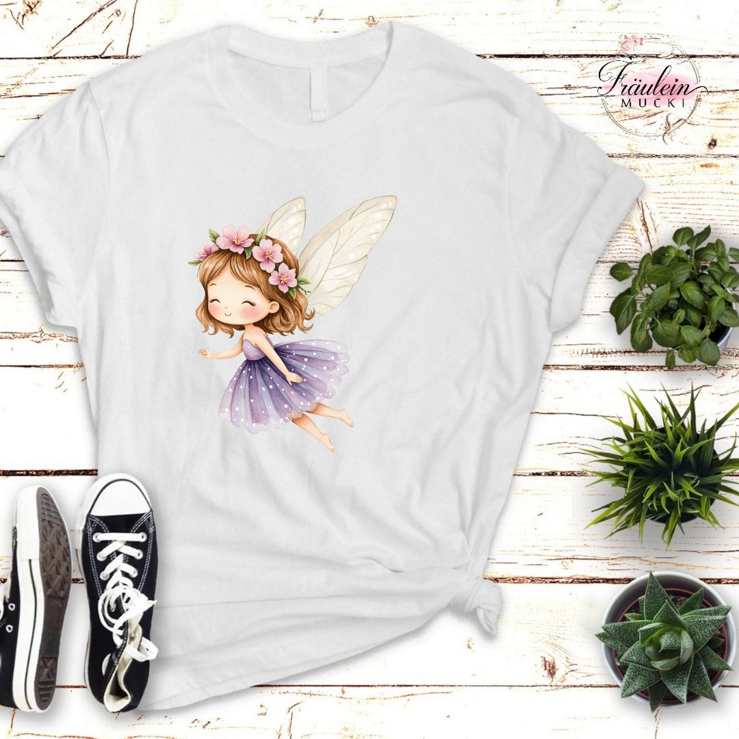 Bügelbild Frühlingswald lila