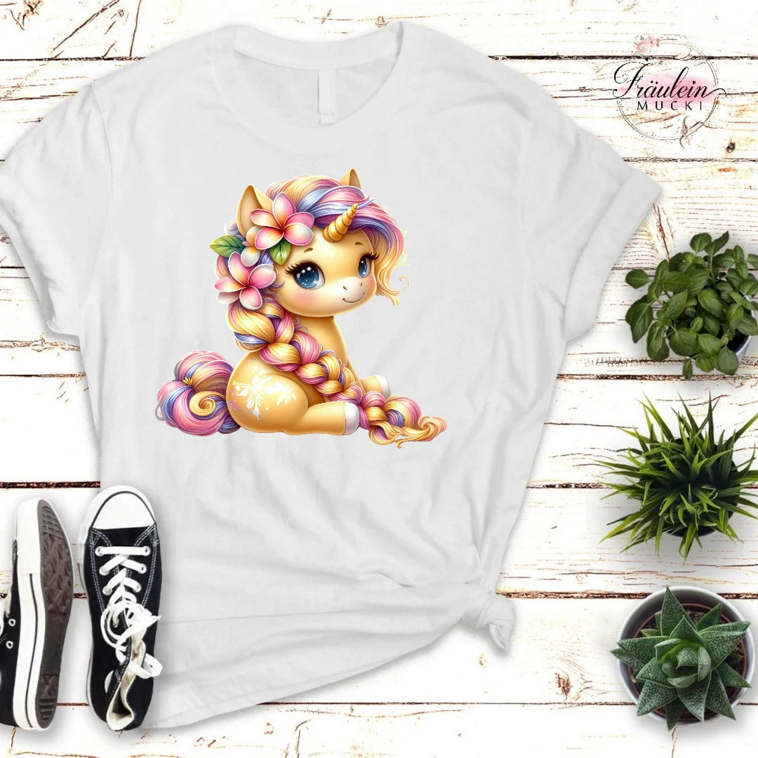 Bügelbild Hawaii Einhorn