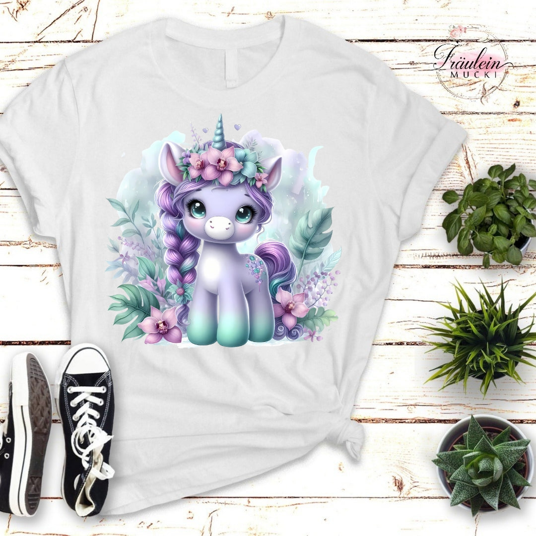 Bügelbild purple Unicorn