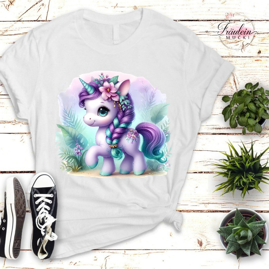 Bügelbild purple Unicorn