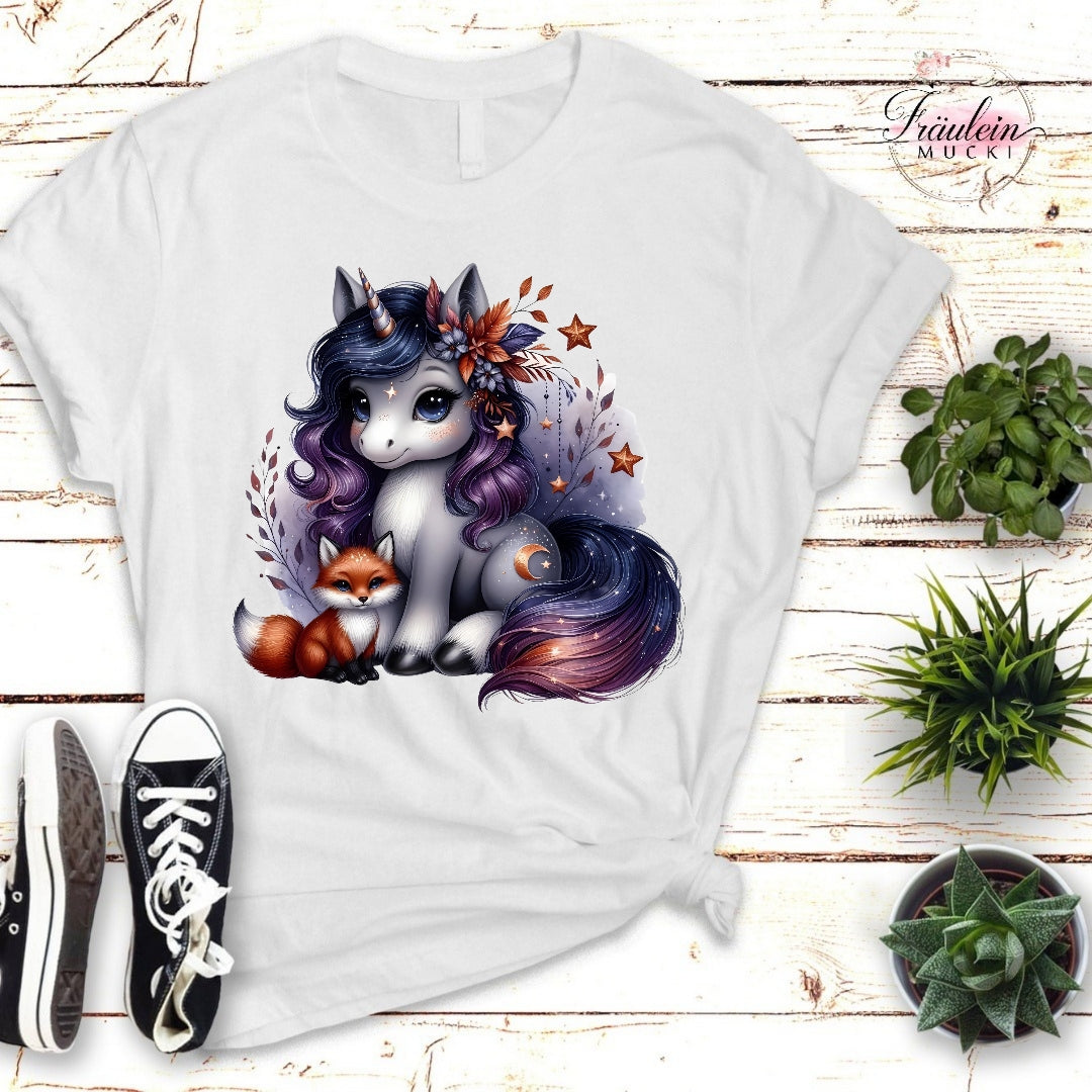 Bügelbild Foxy Unicorn