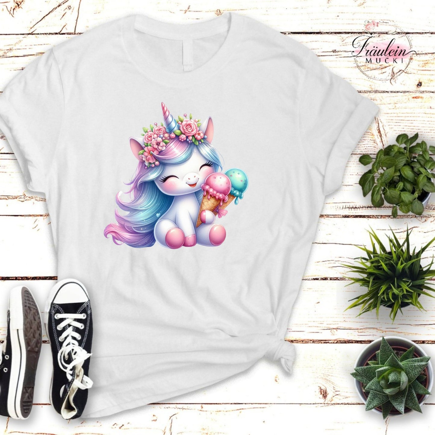 Bügelbild Sommer Einhorn