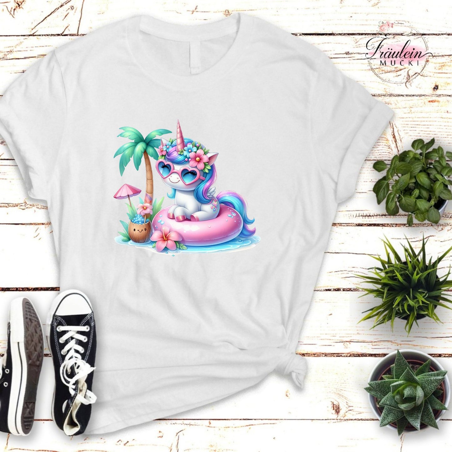 Bügelbild Sommer Einhorn