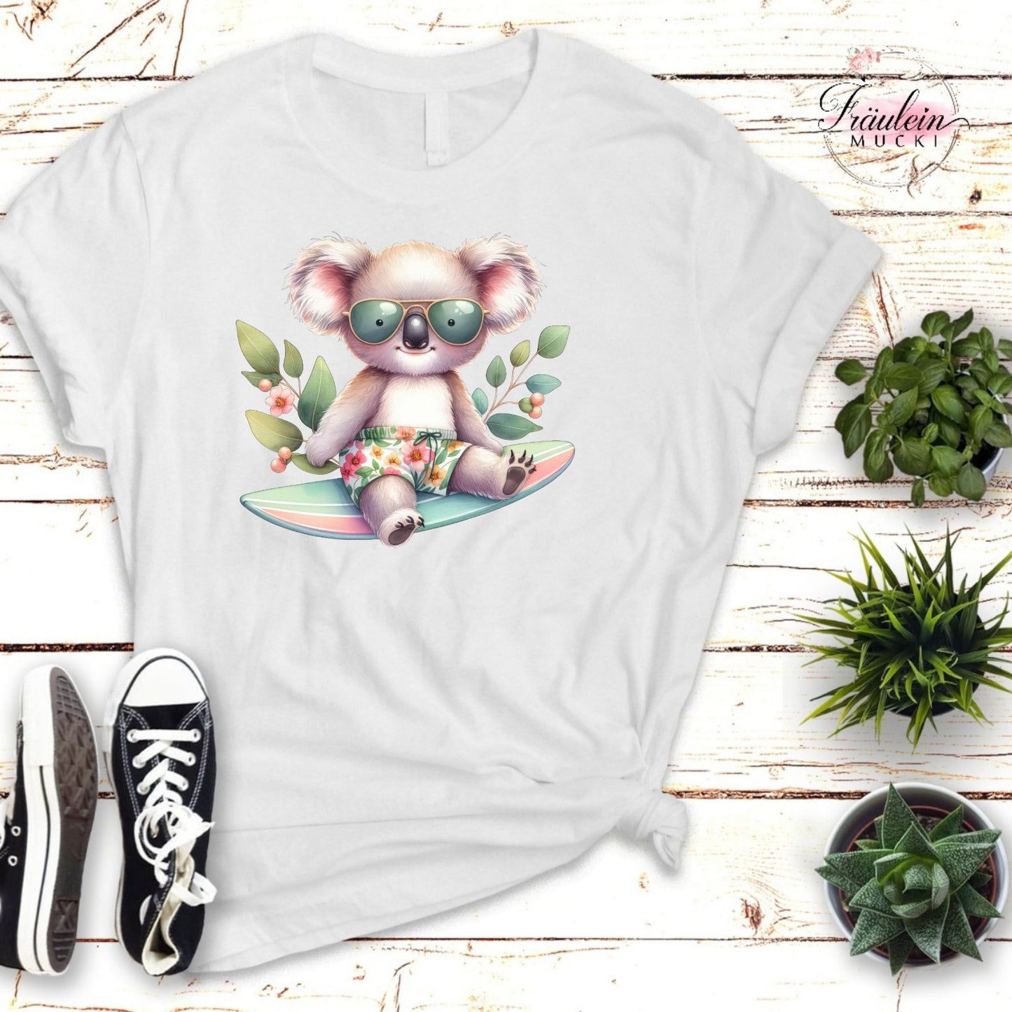 Bügelbild Surfing Animals