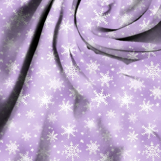 Schneeflocken blau lila