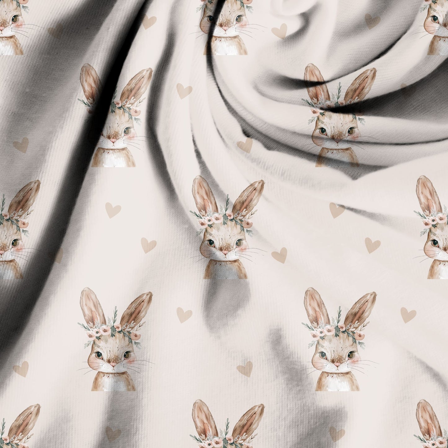 Frühlingshase beige French Terry