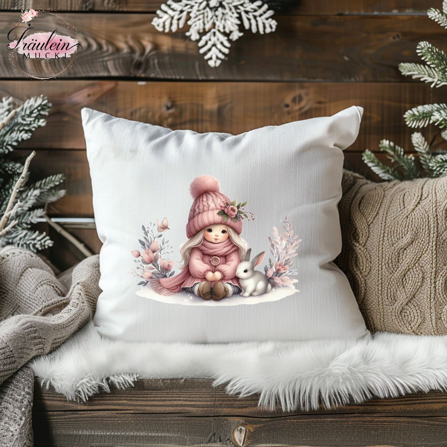Bügelbild Winterzwerg