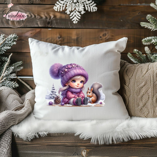Bügelbild Winterzwerg