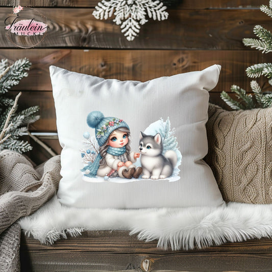 Bügelbild Winterzwerg