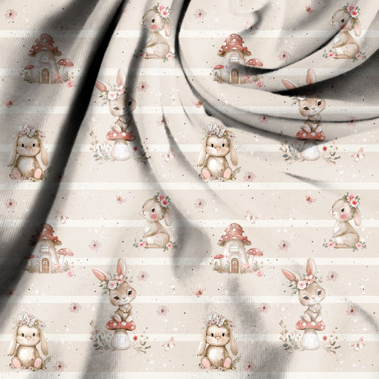 Frühlingshase beige Rippjersey