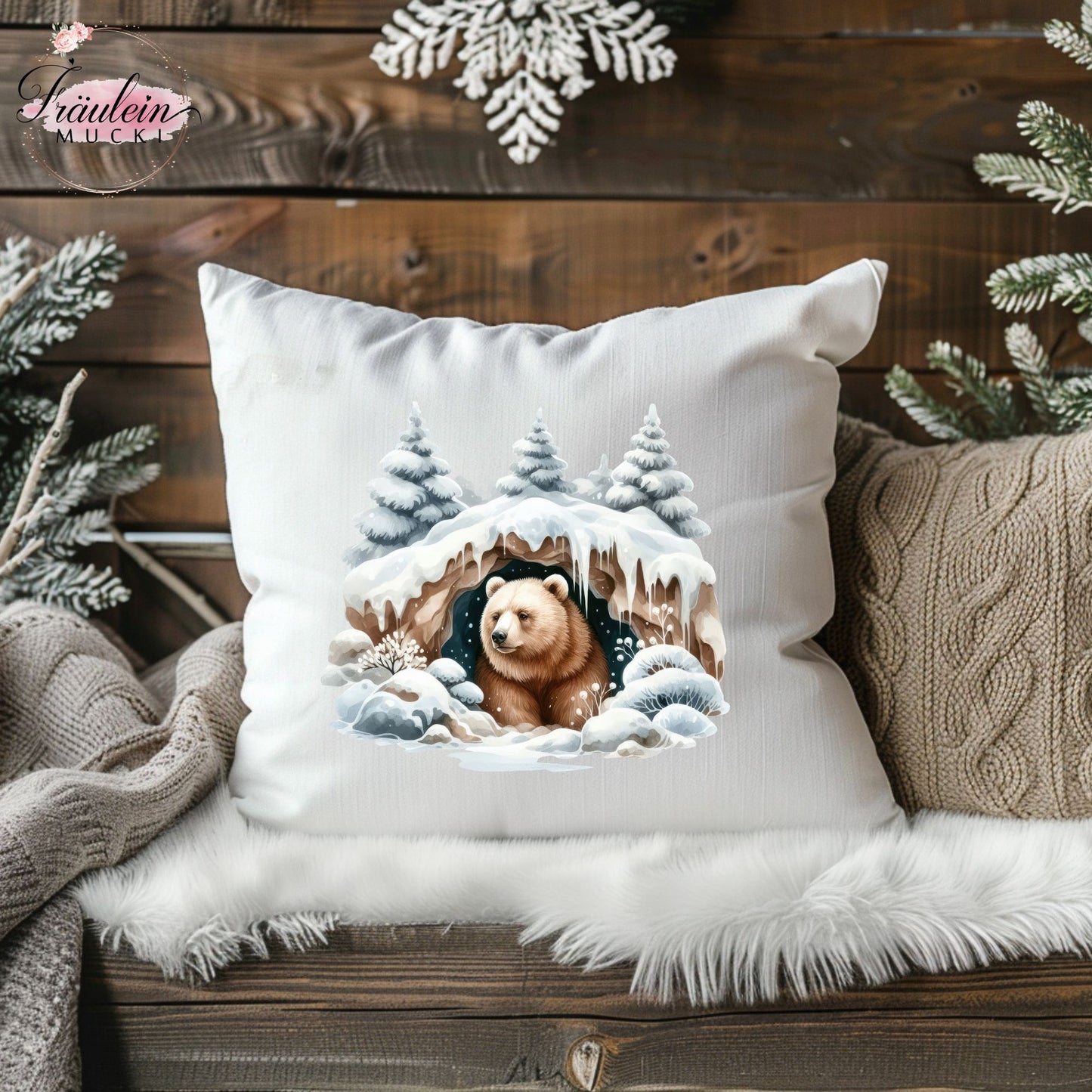 Bügelbild Winter Animals