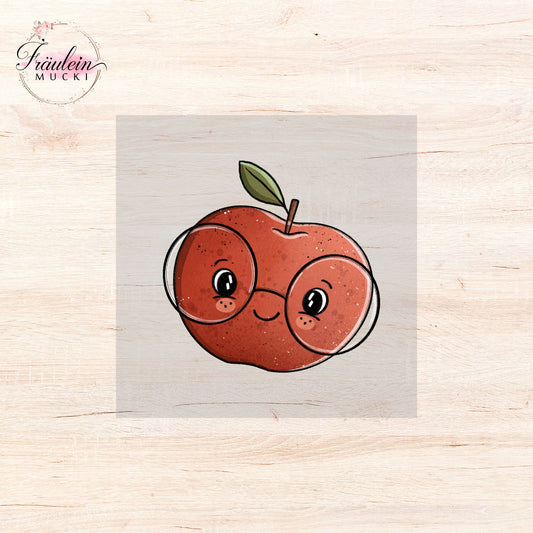 Bügelbild Herbstigelchen Apfel
