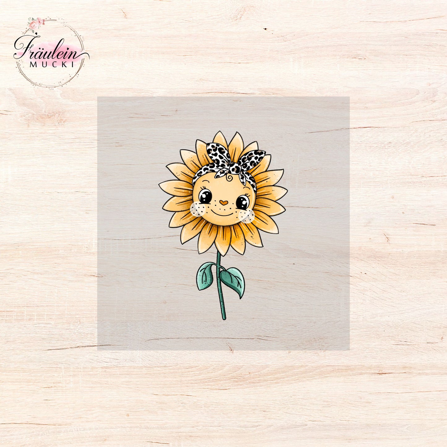 Bügelbild Leo Sonnenblume