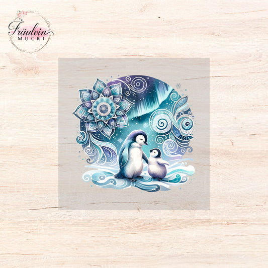 Bügelbild Magic Pinguin
