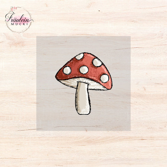 Bügelbild Himbeer Hasi