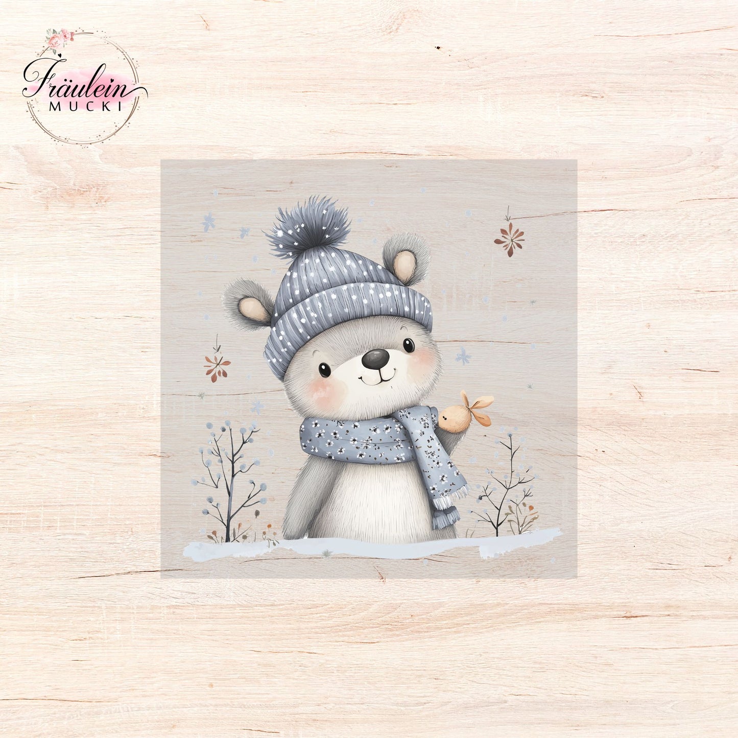 Bügelbild Winter Woodland