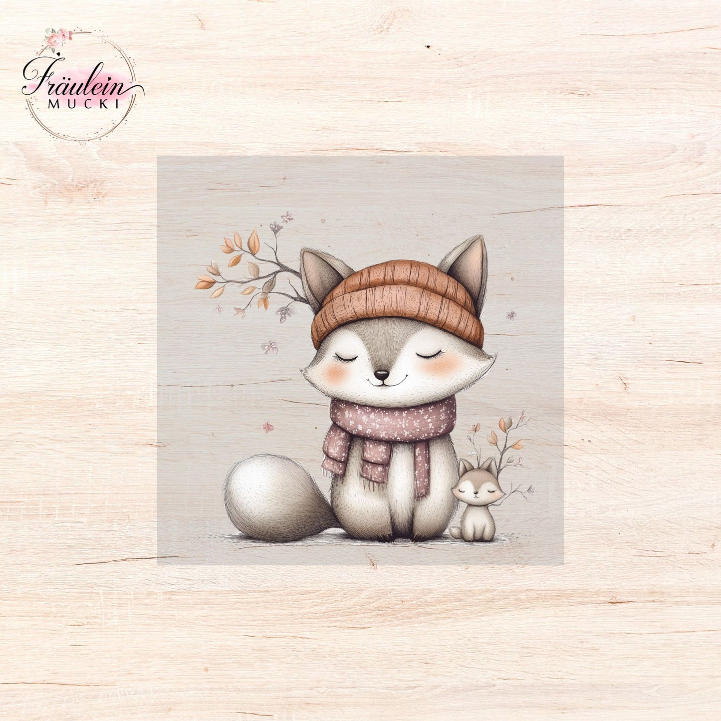 Bügelbild Winter Woodland