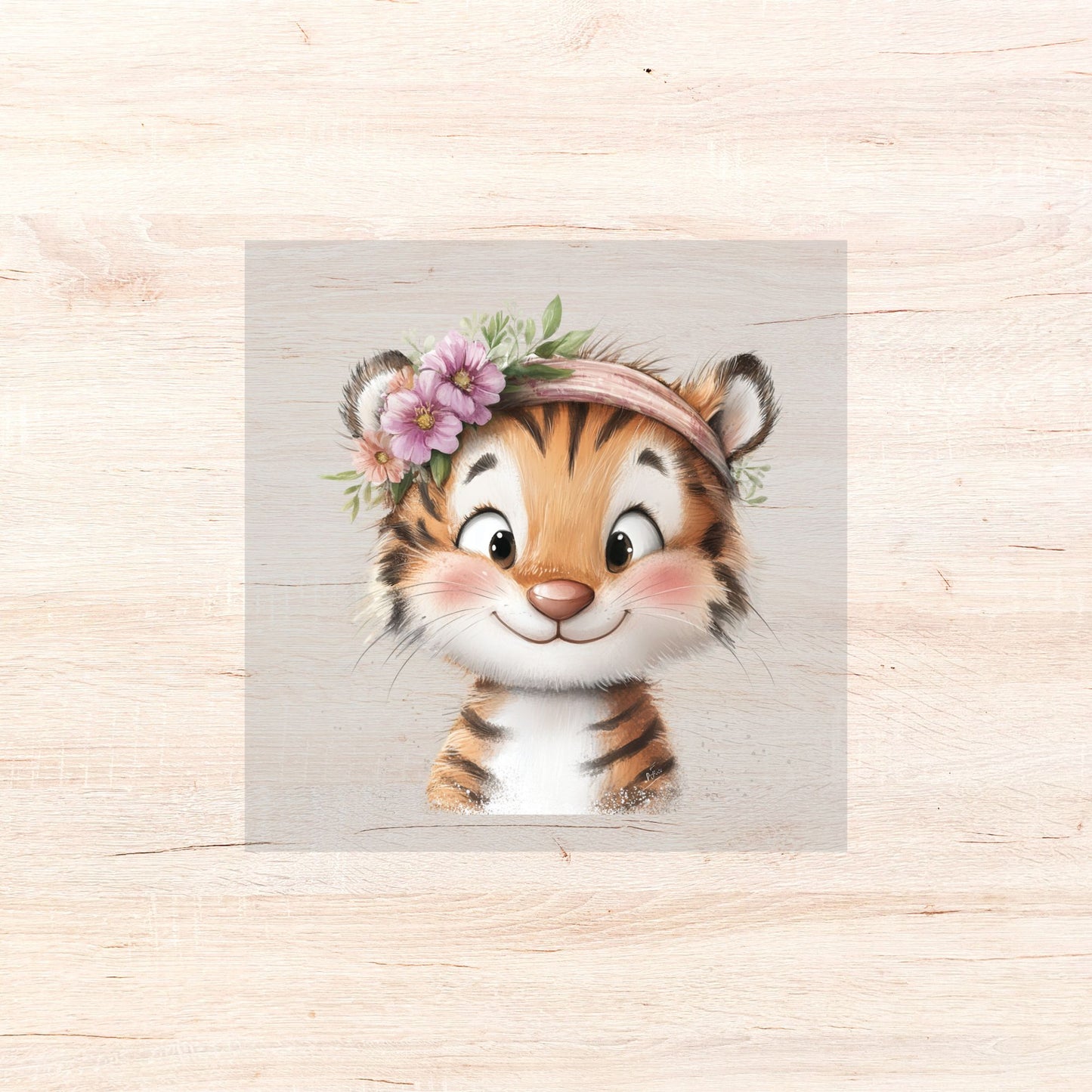 Bügelbild Cute Tiger