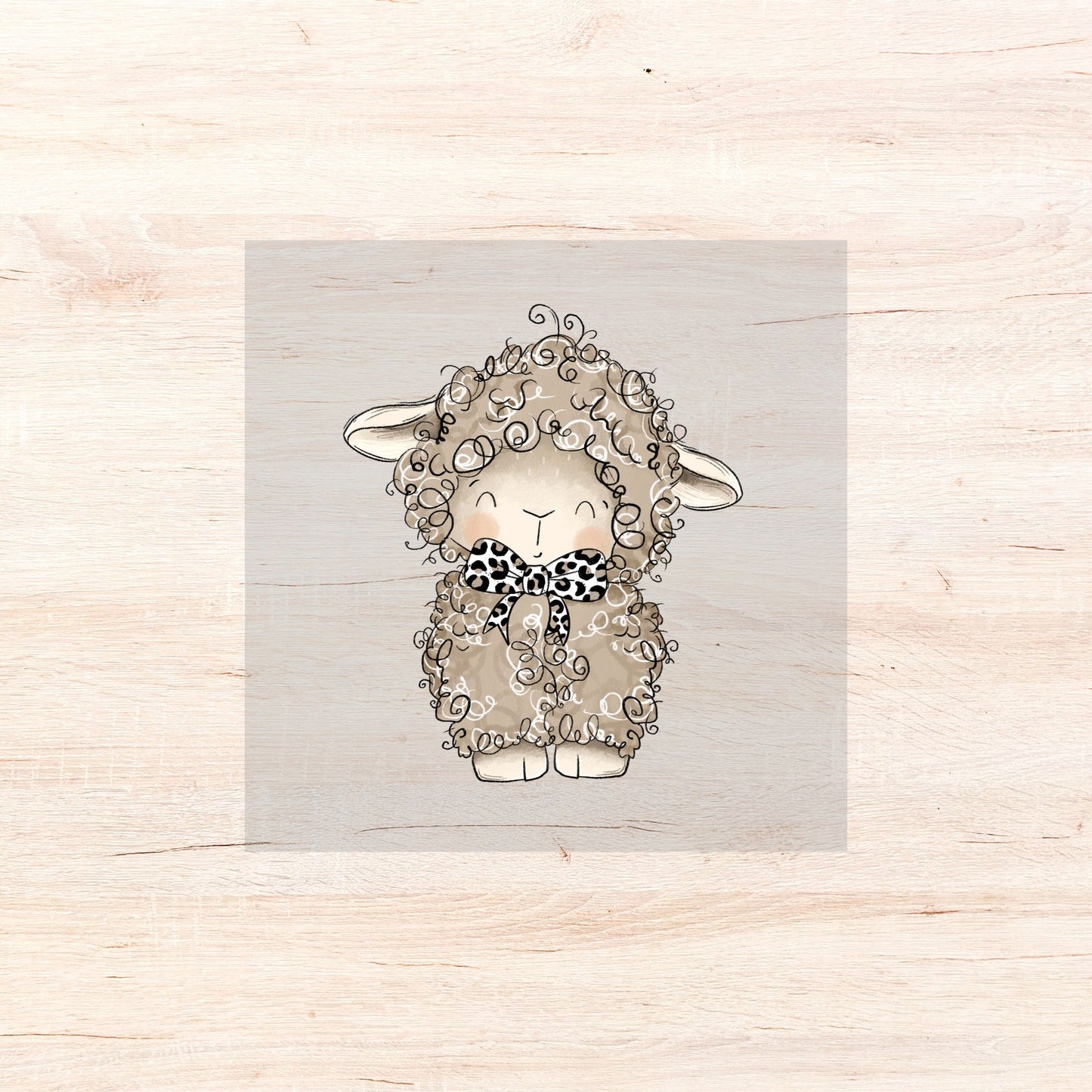 Bügelbild Leo Schäfchen