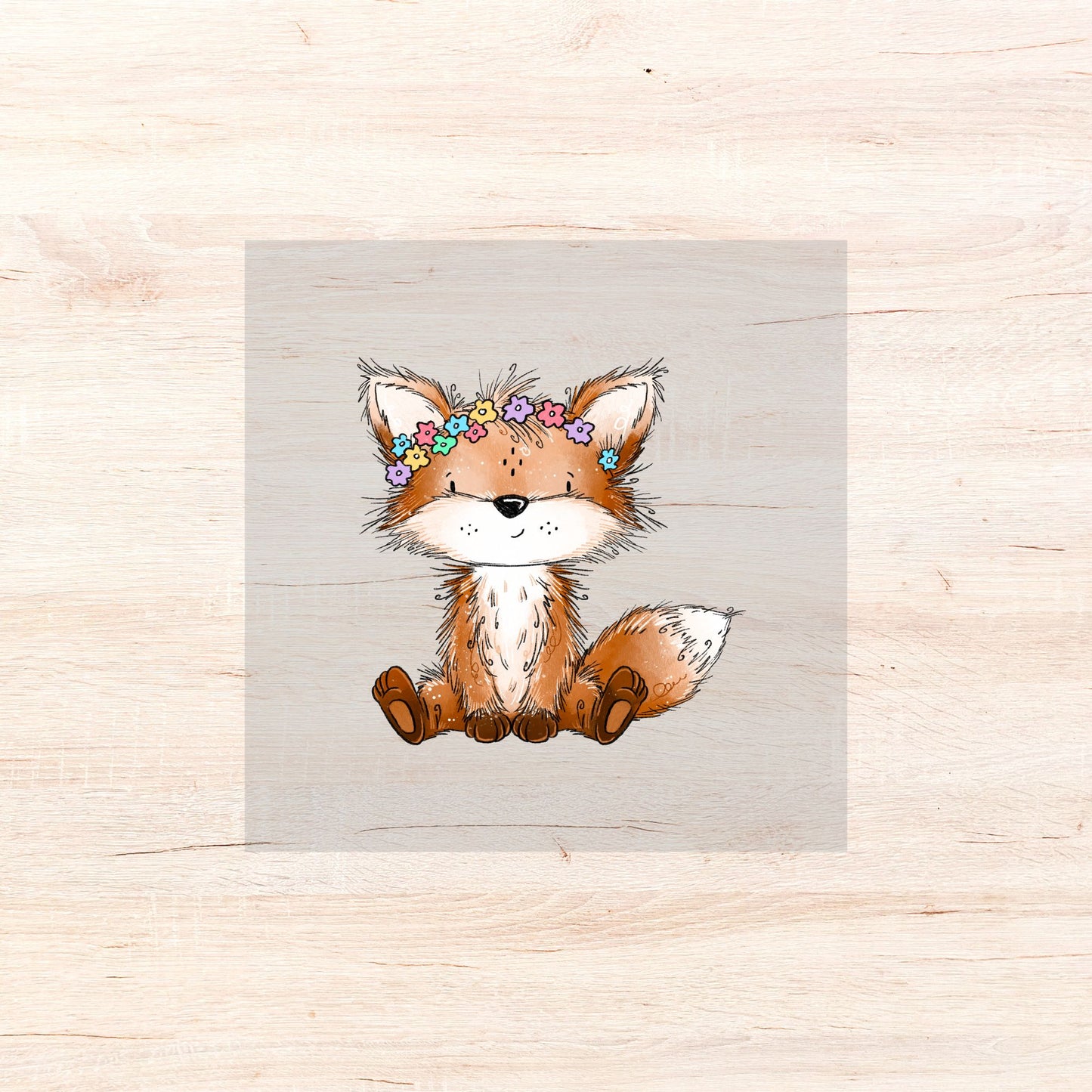 Bügelbild Fuchsmädchen