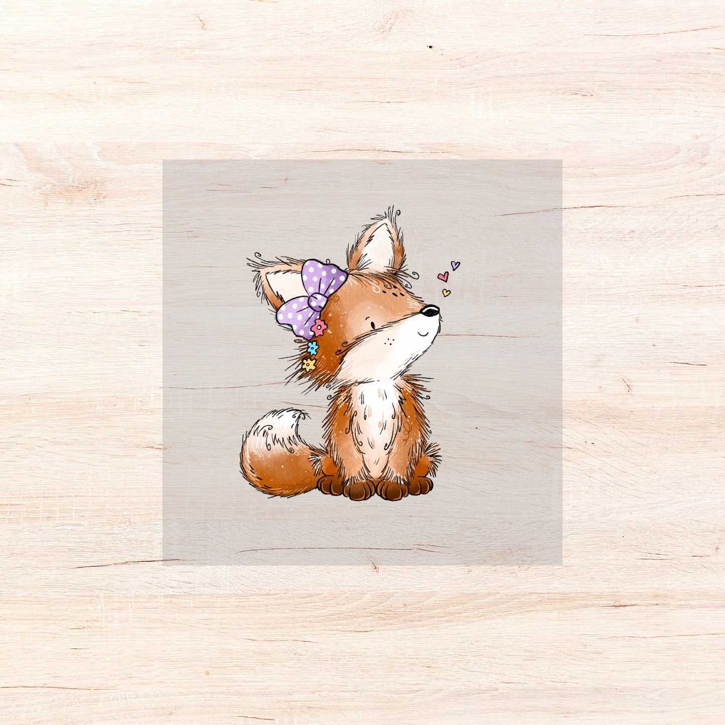 Bügelbild Fuchsmädchen