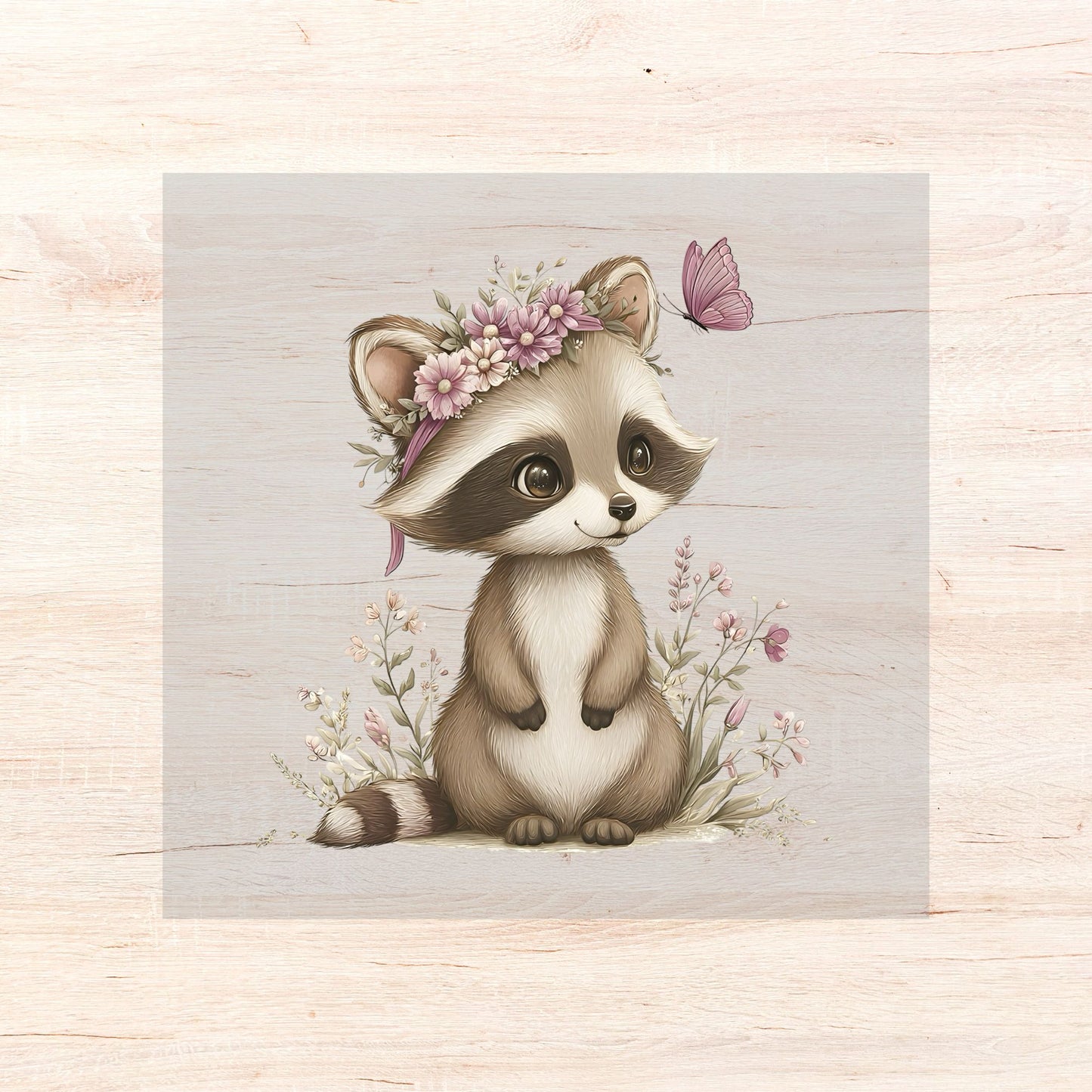 Bügelbild Floral Animals