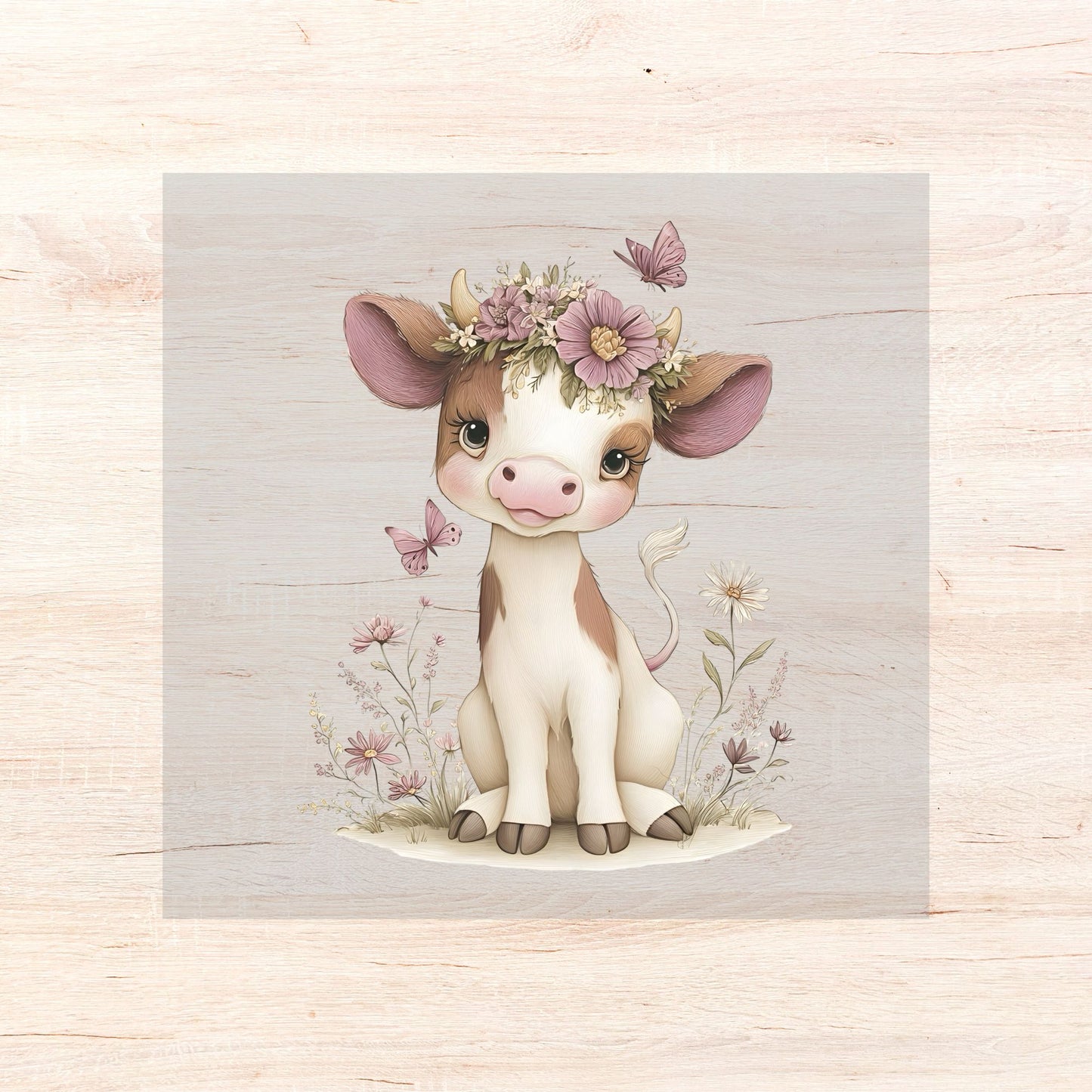 Bügelbild Floral Animals